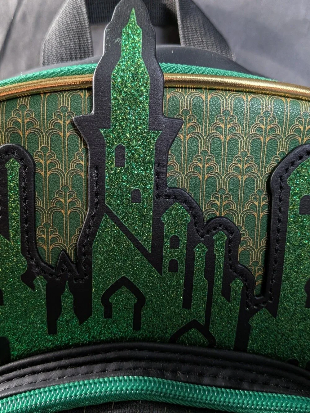 Wicked Emerald City Castle Glittered Mini Backpack -NWT!!